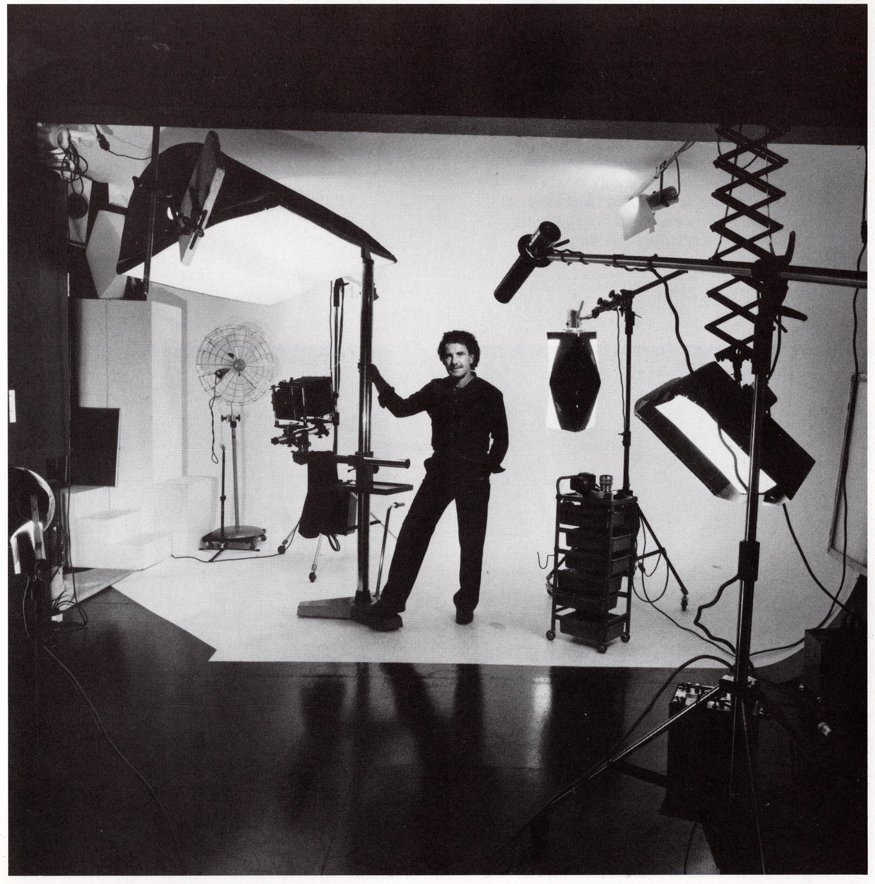 Unbekannt, Joachim Giesel in seinem Studio in der Plathnerstraße, ca. 1980.